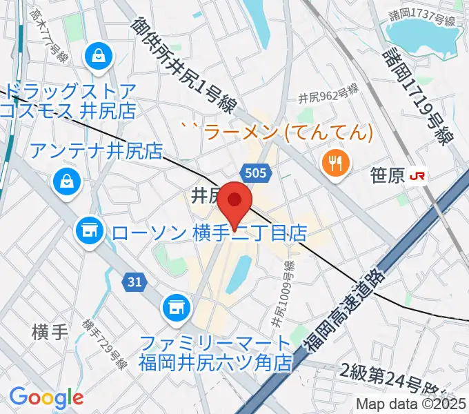フカノ楽器店 井尻ピアノ教室の地図