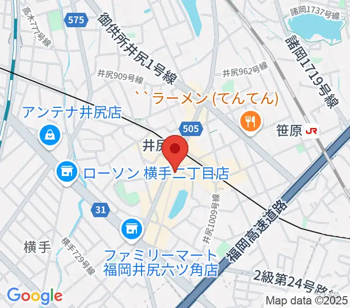 フカノ楽器店 井尻ピアノ教室の地図