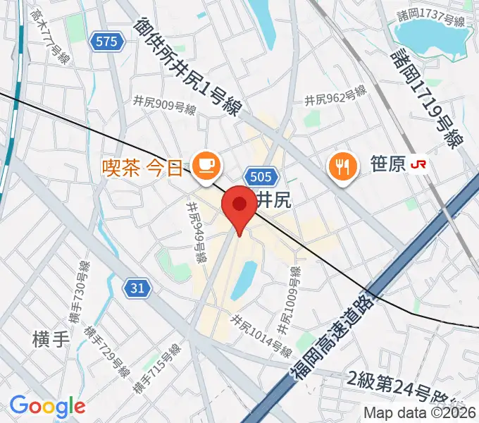 フカノ楽器店 井尻ピアノ教室の地図