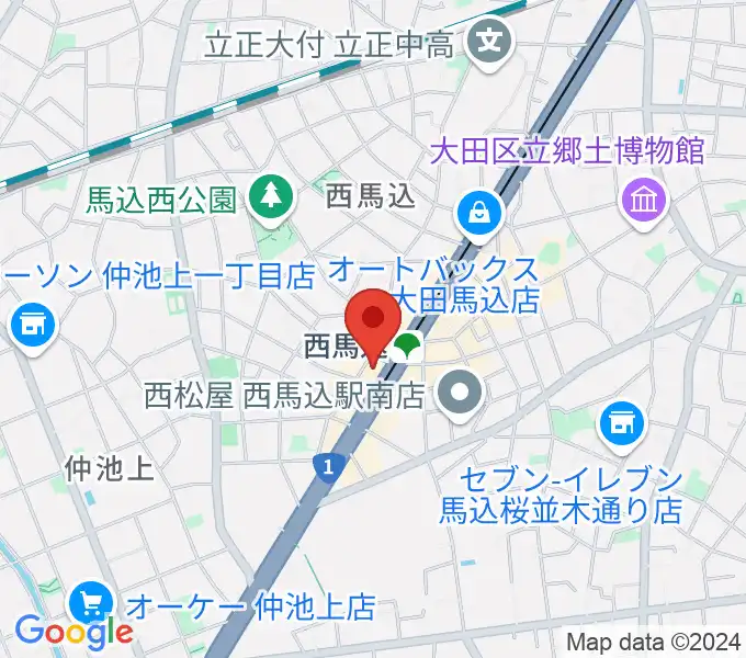 ライフコミュニティ西馬込 音楽スタジオの地図