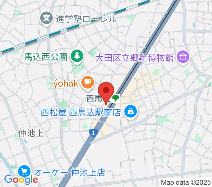 ライフコミュニティ西馬込 音楽スタジオの地図