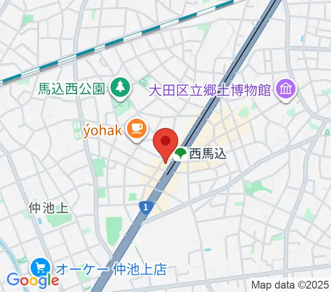 ライフコミュニティ西馬込 音楽スタジオの地図