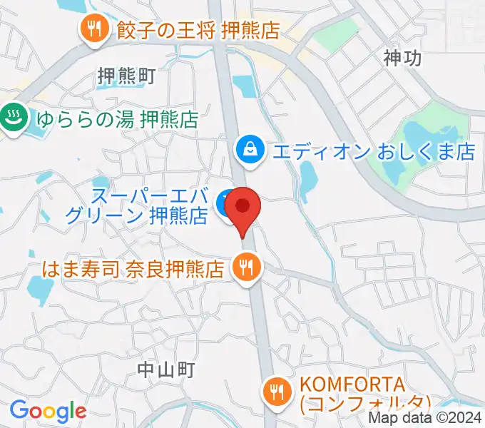 天理楽器 奈良店の地図