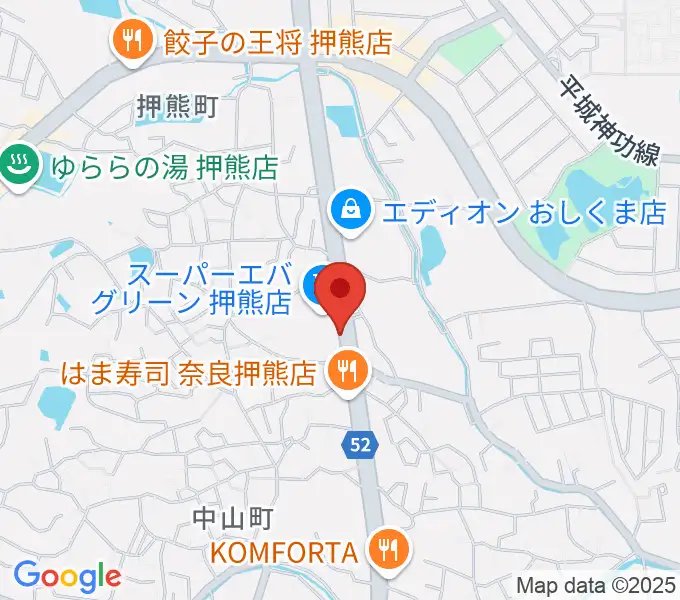天理楽器 奈良店の地図