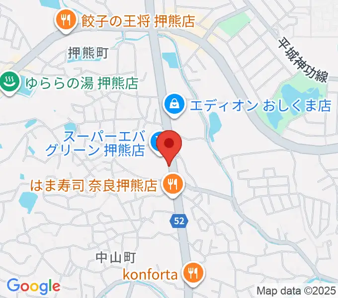 天理楽器 奈良店の地図