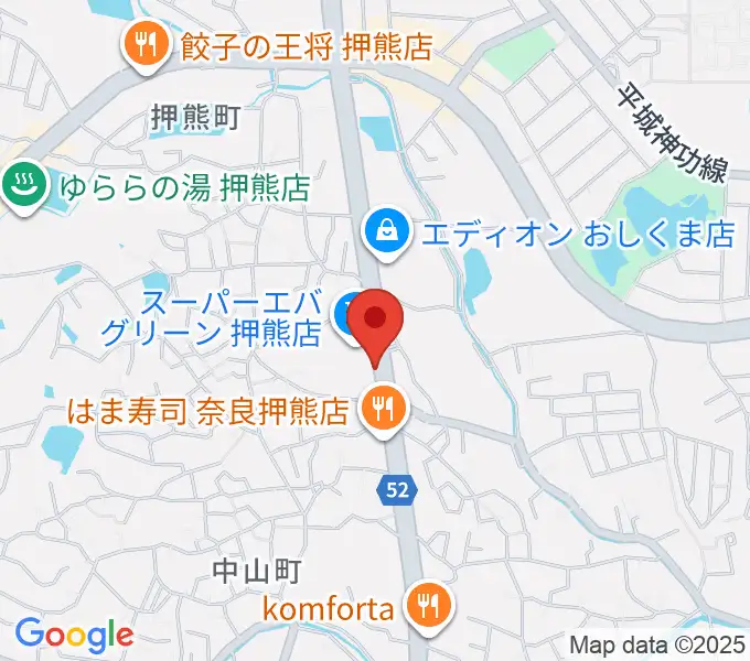 天理楽器 奈良店の地図