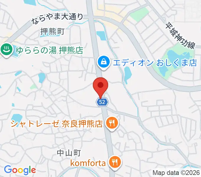天理楽器 奈良店の地図