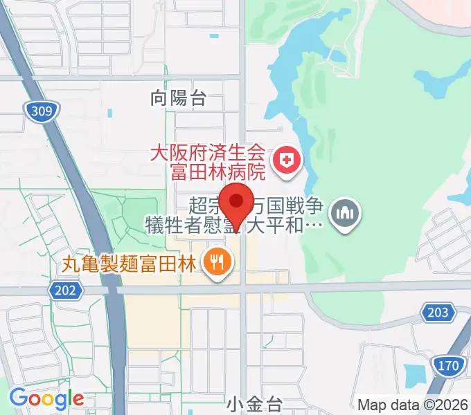 天理楽器 富田林店の地図