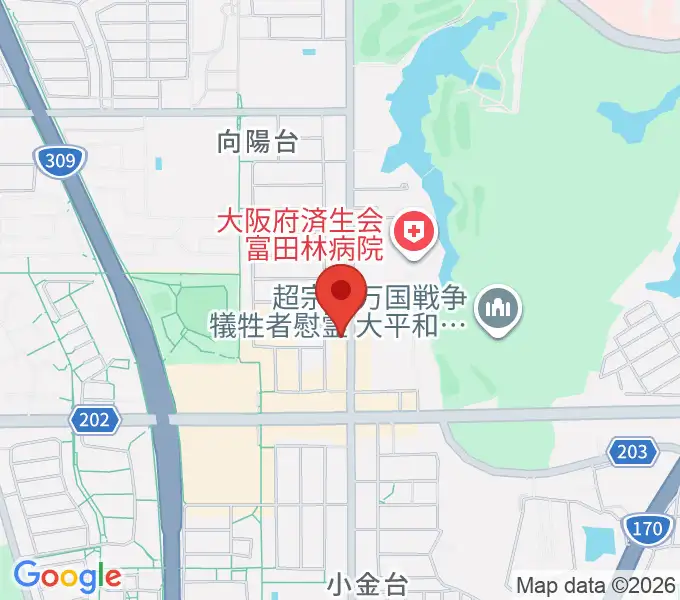 天理楽器 富田林店の地図