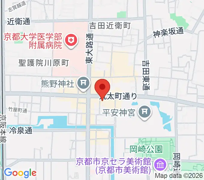 ジャズスポットヤマトヤの地図