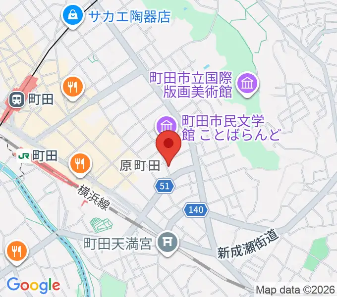 町田ミュージックサロンフォーボイスの地図