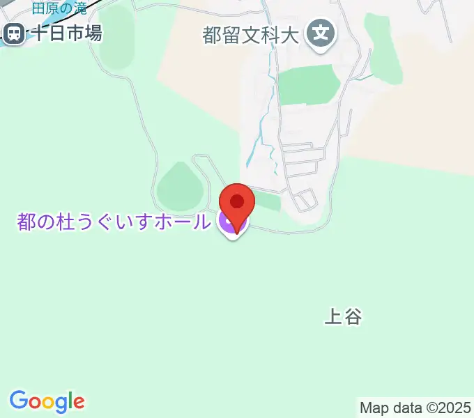 都の杜うぐいすホールの地図