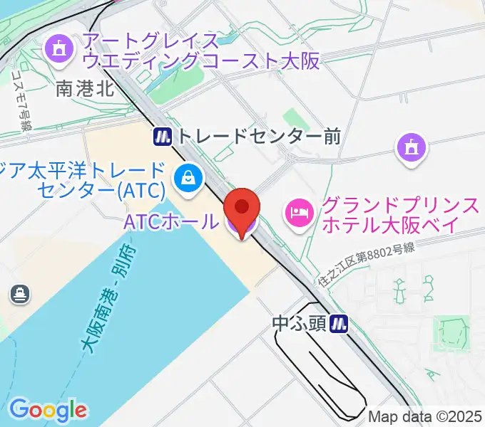 ATCホールの地図