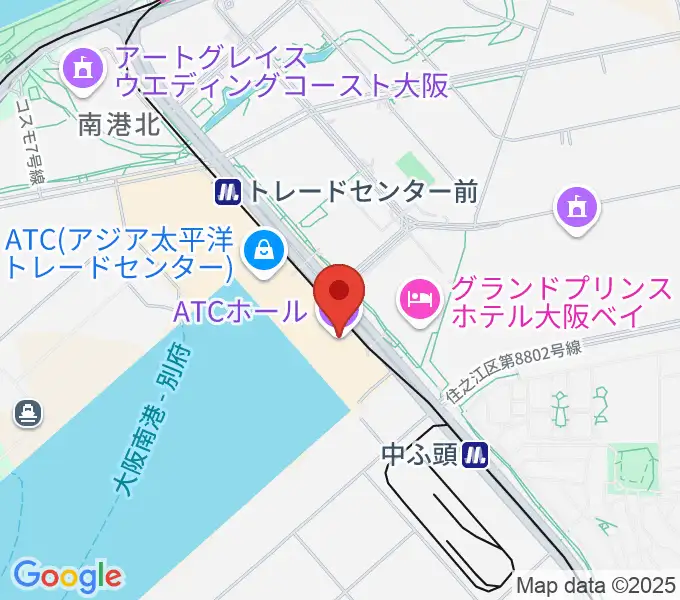 ATCホールの地図