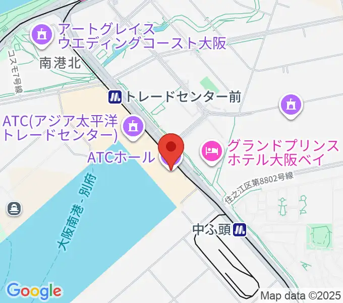 ATCホールの地図