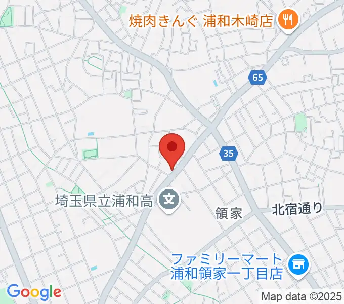 柏屋楽器 領家ミュージックセンターの地図