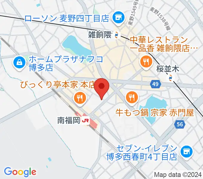 フカノ楽器店 南福岡ピアノ教室の地図