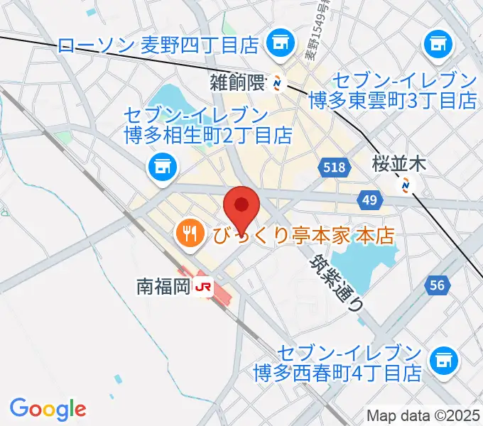 フカノ楽器店 南福岡ピアノ教室の地図