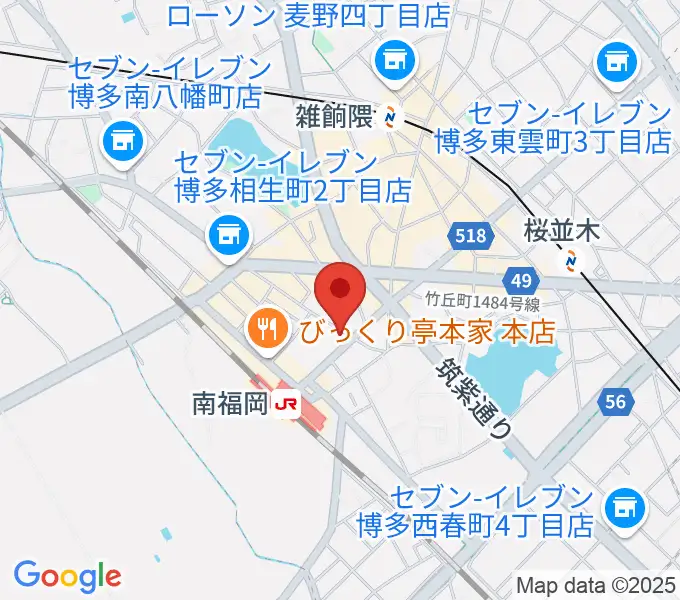 フカノ楽器店 南福岡ピアノ教室の地図