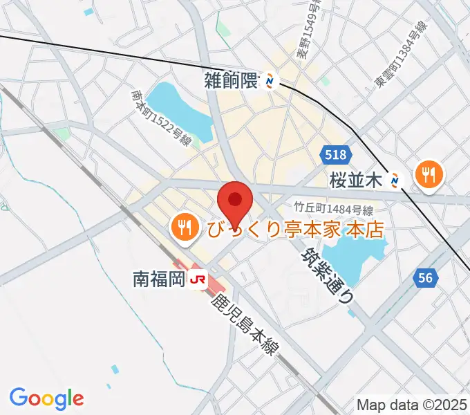 フカノ楽器店 南福岡ピアノ教室の地図