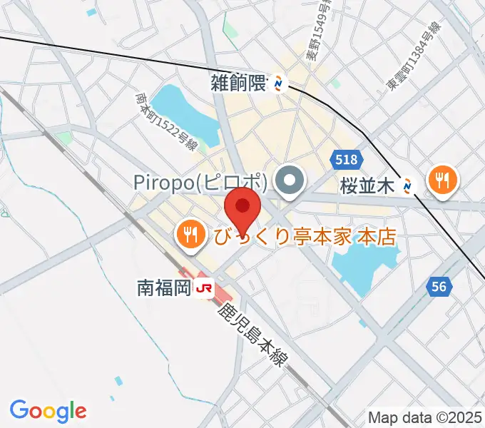 フカノ楽器店 南福岡ピアノ教室の地図