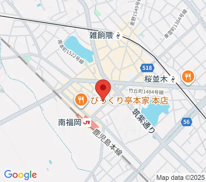 フカノ楽器店 南福岡ピアノ教室の地図