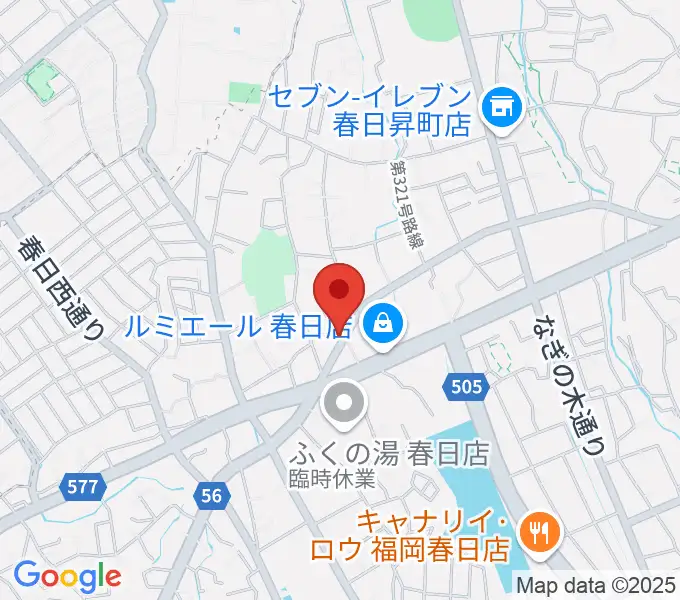 フカノ楽器店 春日ピアノ教室の地図