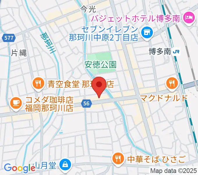 フカノ楽器店 那珂川ピアノ教室の地図