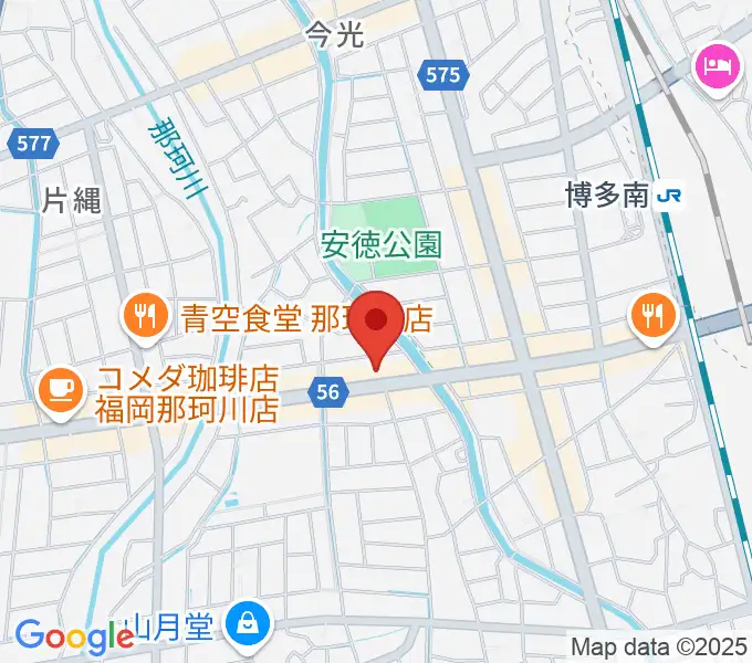 フカノ楽器店 那珂川ピアノ教室の地図