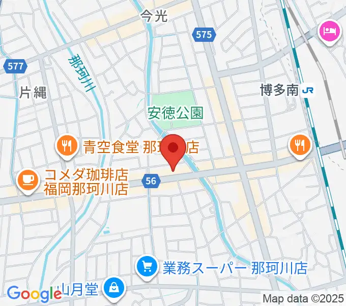 フカノ楽器店 那珂川ピアノ教室の地図