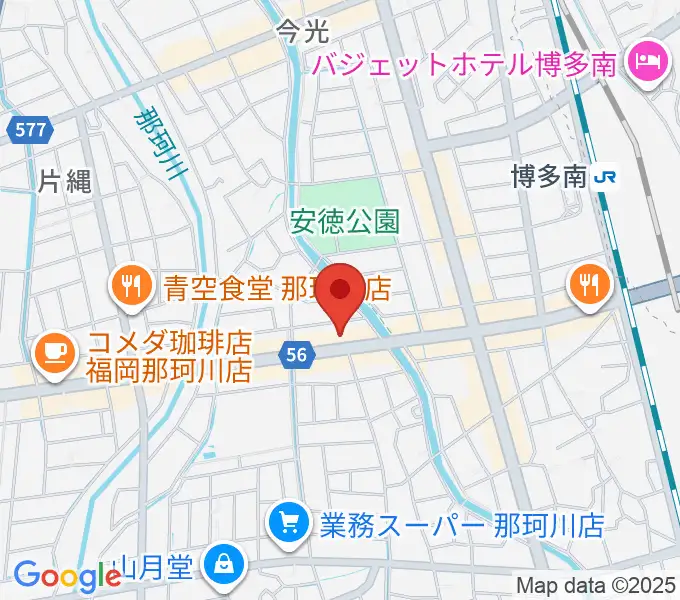 フカノ楽器店 那珂川ピアノ教室の地図