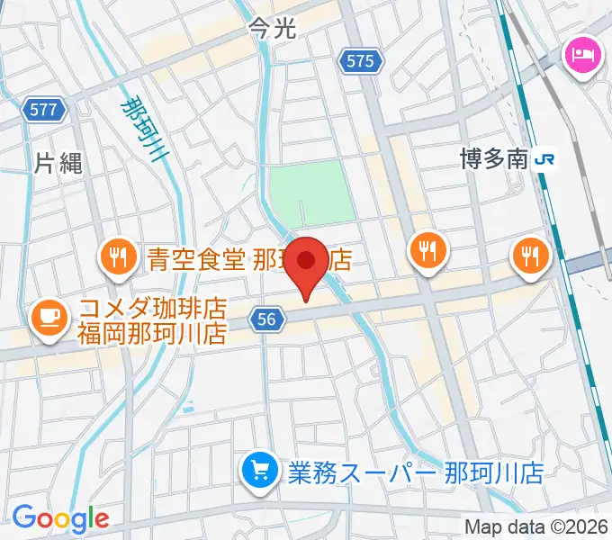 フカノ楽器店 那珂川ピアノ教室の地図