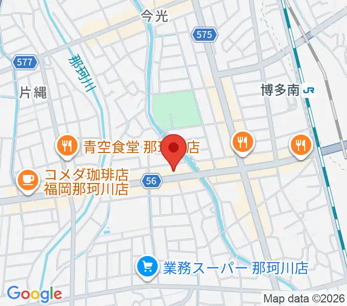 フカノ楽器店 那珂川ピアノ教室の地図