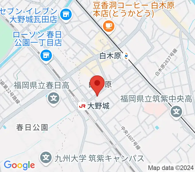 フカノ楽器店 大野城ピアノ教室の地図