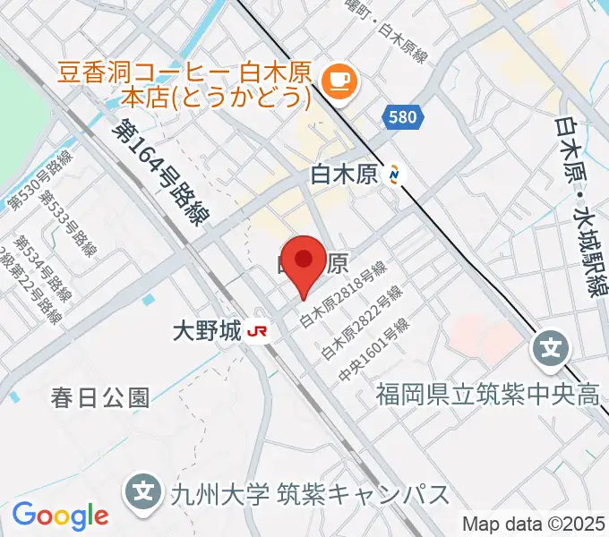 フカノ楽器店 大野城ピアノ教室の地図