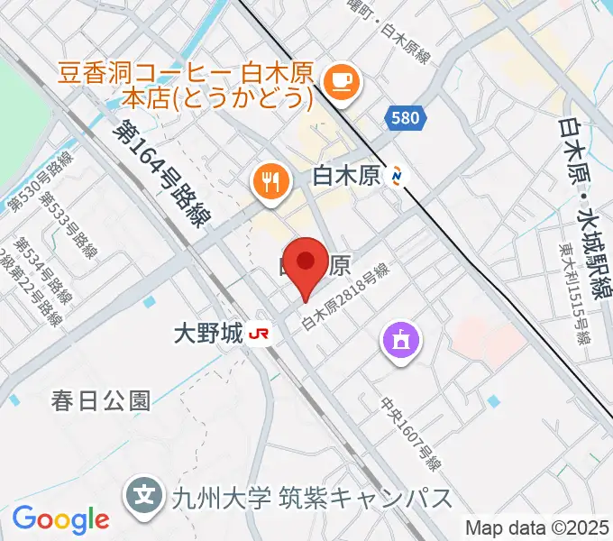 フカノ楽器店 大野城ピアノ教室の地図