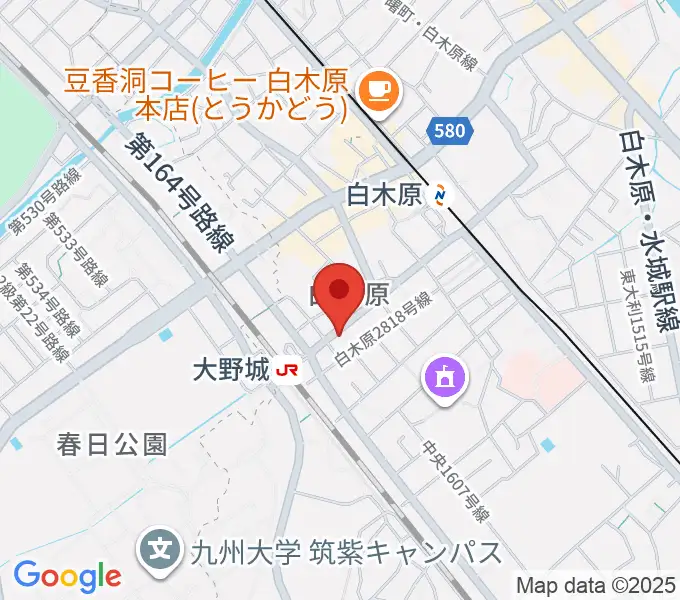フカノ楽器店 大野城ピアノ教室の地図