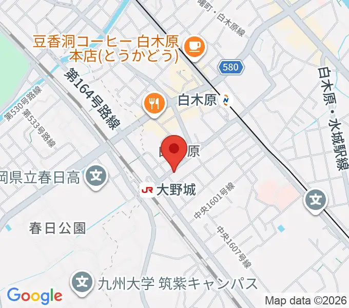 フカノ楽器店 大野城ピアノ教室の地図