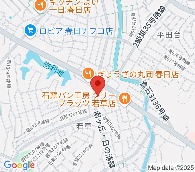 フカノ楽器店 大野城南ピアノ教室の地図