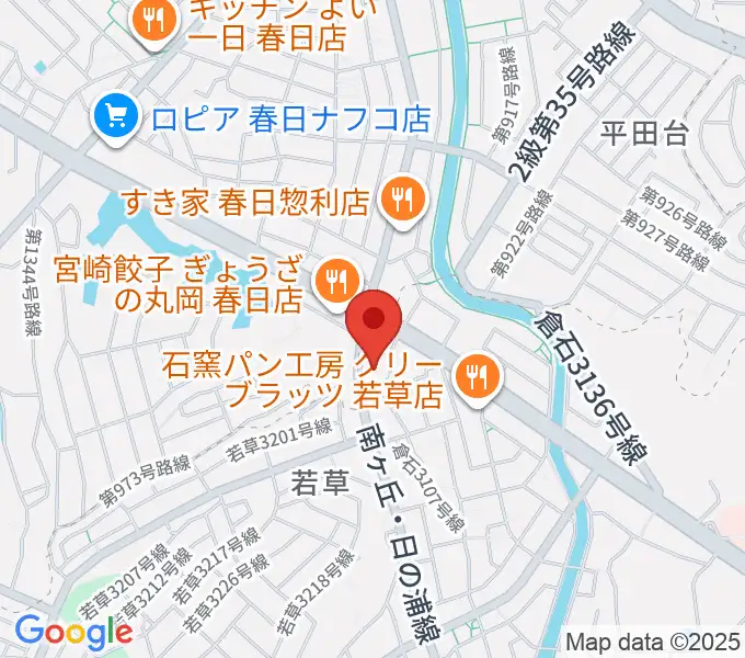 フカノ楽器店 大野城南ピアノ教室の地図