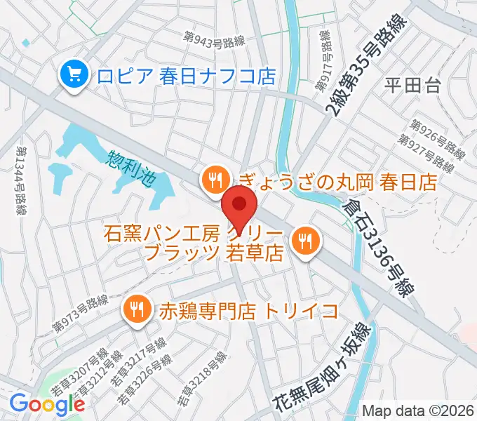 フカノ楽器店 大野城南ピアノ教室の地図