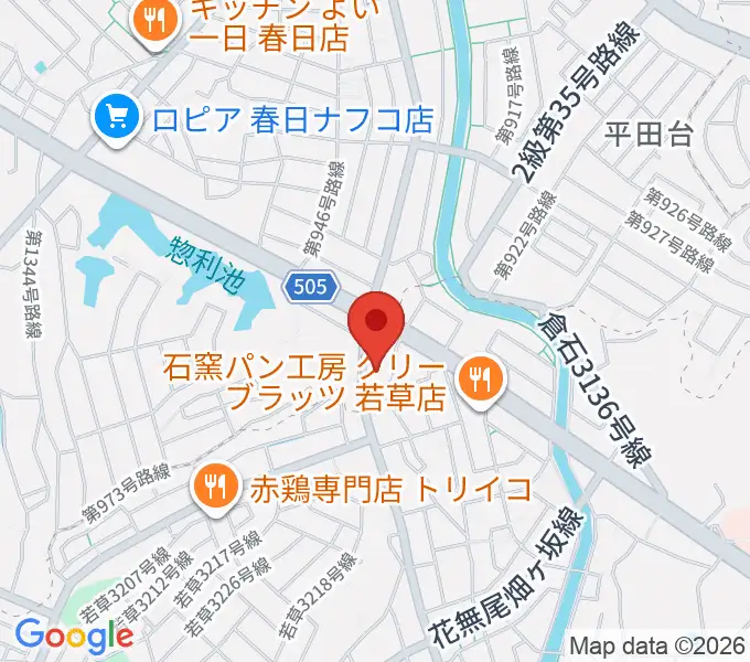 フカノ楽器店 大野城南ピアノ教室の地図