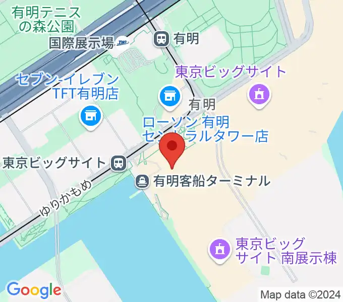 東京ビッグサイト 東京国際展示場の地図