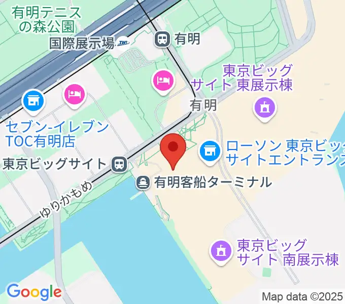 東京ビッグサイト 東京国際展示場の地図