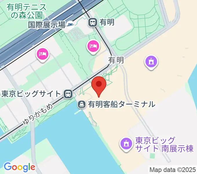 東京ビッグサイト 東京国際展示場の地図