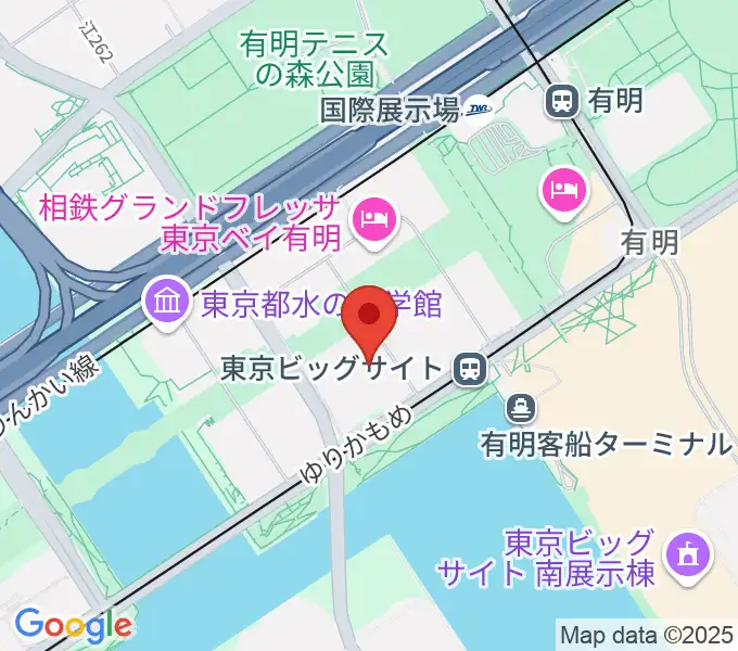 TFTホールの地図