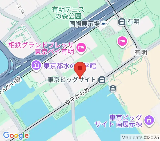TFTホールの地図