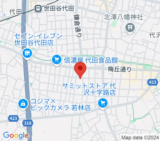 東演パラータの地図