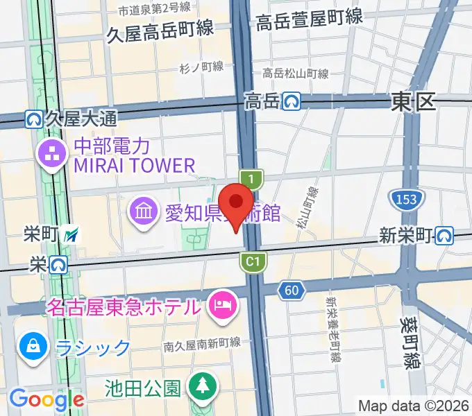 テレピアホールの地図