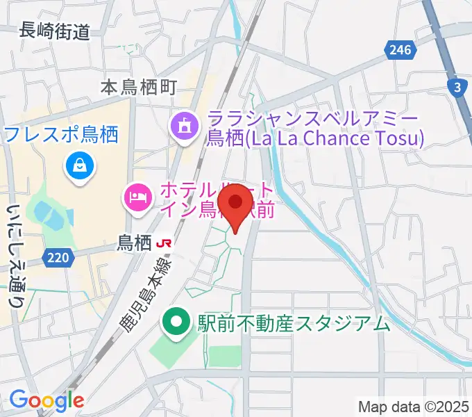 サンメッセ鳥栖の地図